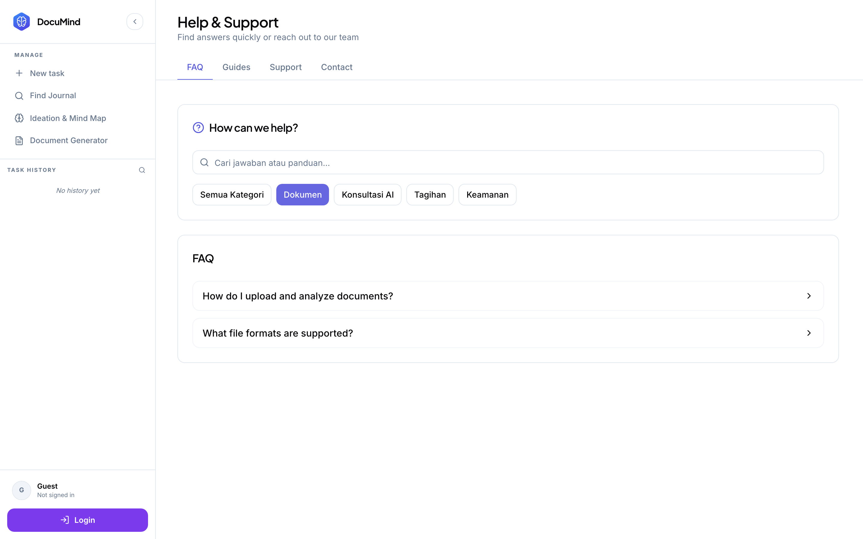 Help & Support