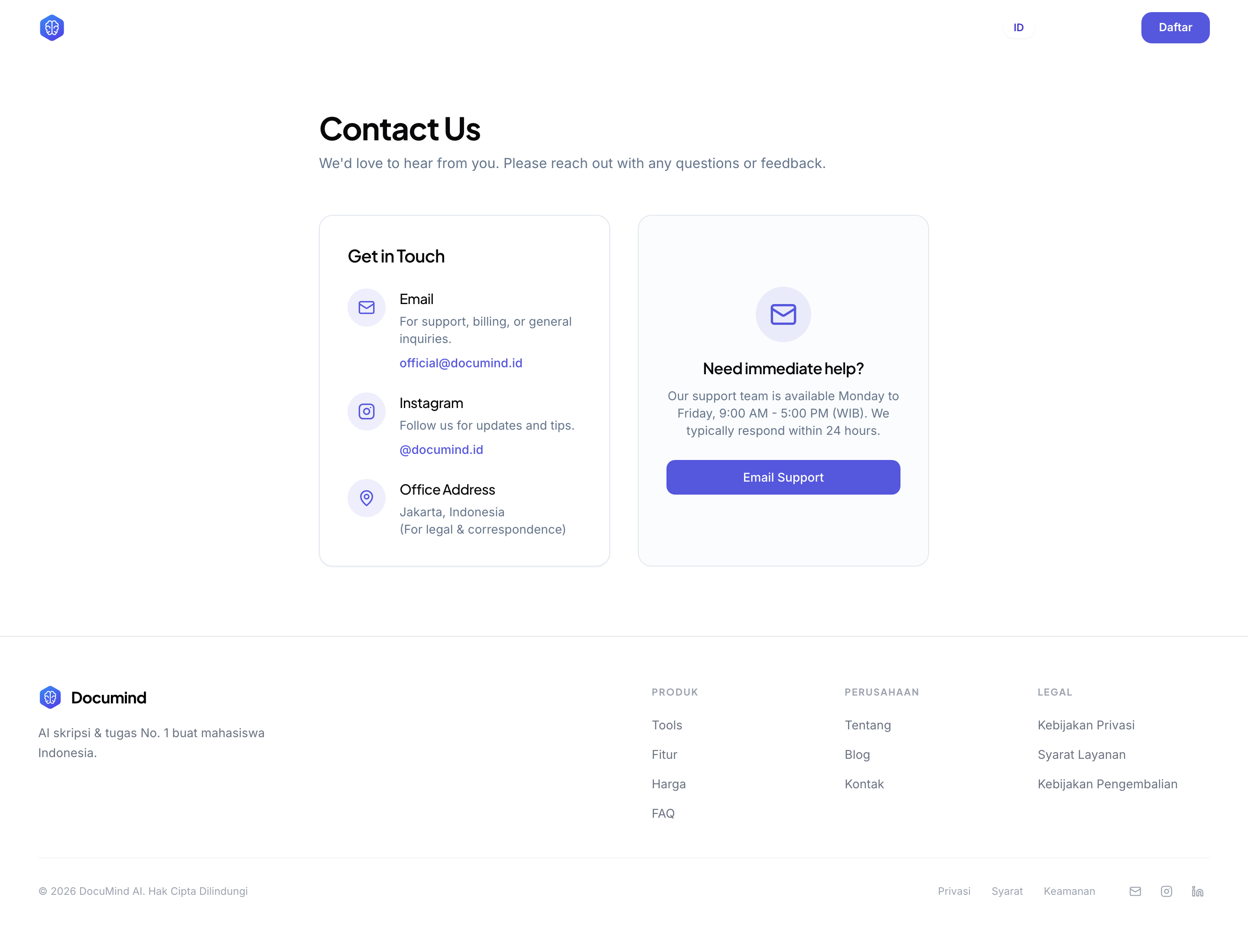 Contact Page