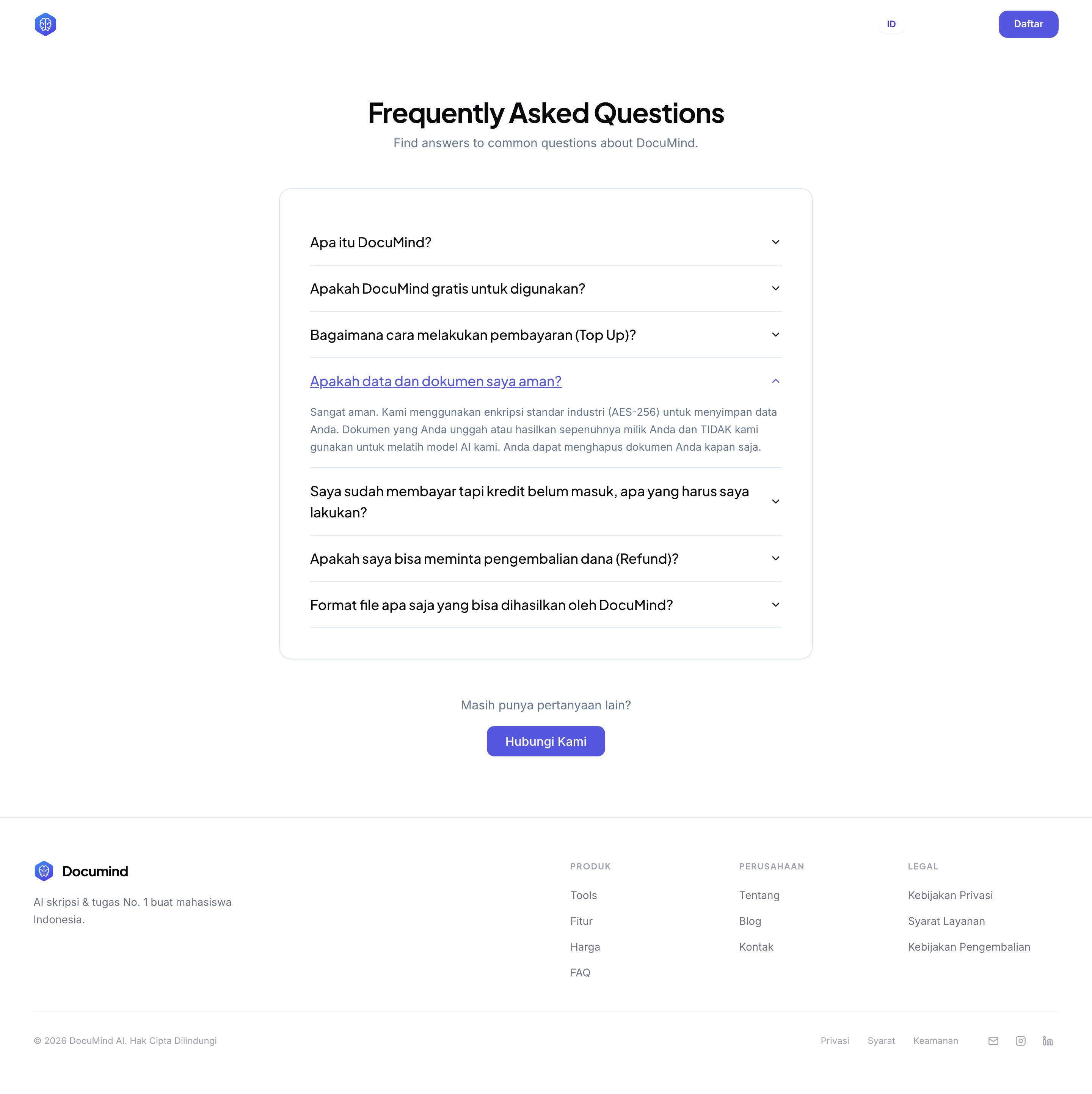 FAQ Page